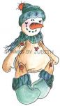 S-16 Lg. Button Snowman
